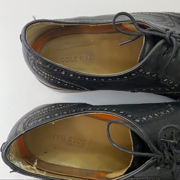 Cole Haan Leather Madison Wingtip Derby Shoes - Picture 4 of 10